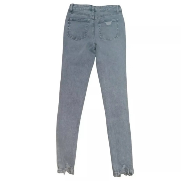 Tinseltown Jeans 1 Distressed Light Blue Washed RSB028777 skinny ankle G… - Picture 2 of 3